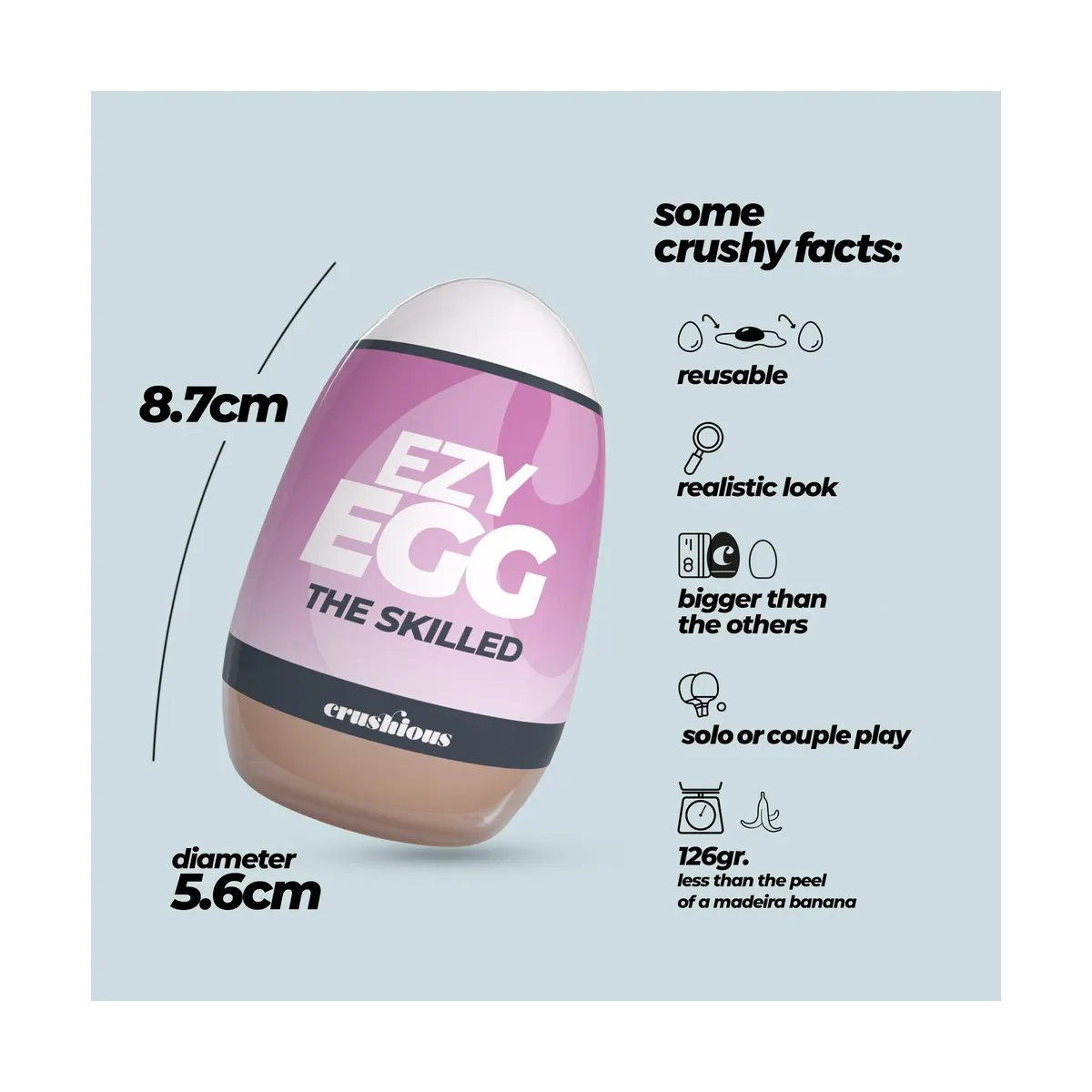 Masturbatore per uomo Egg vagina Mod.02