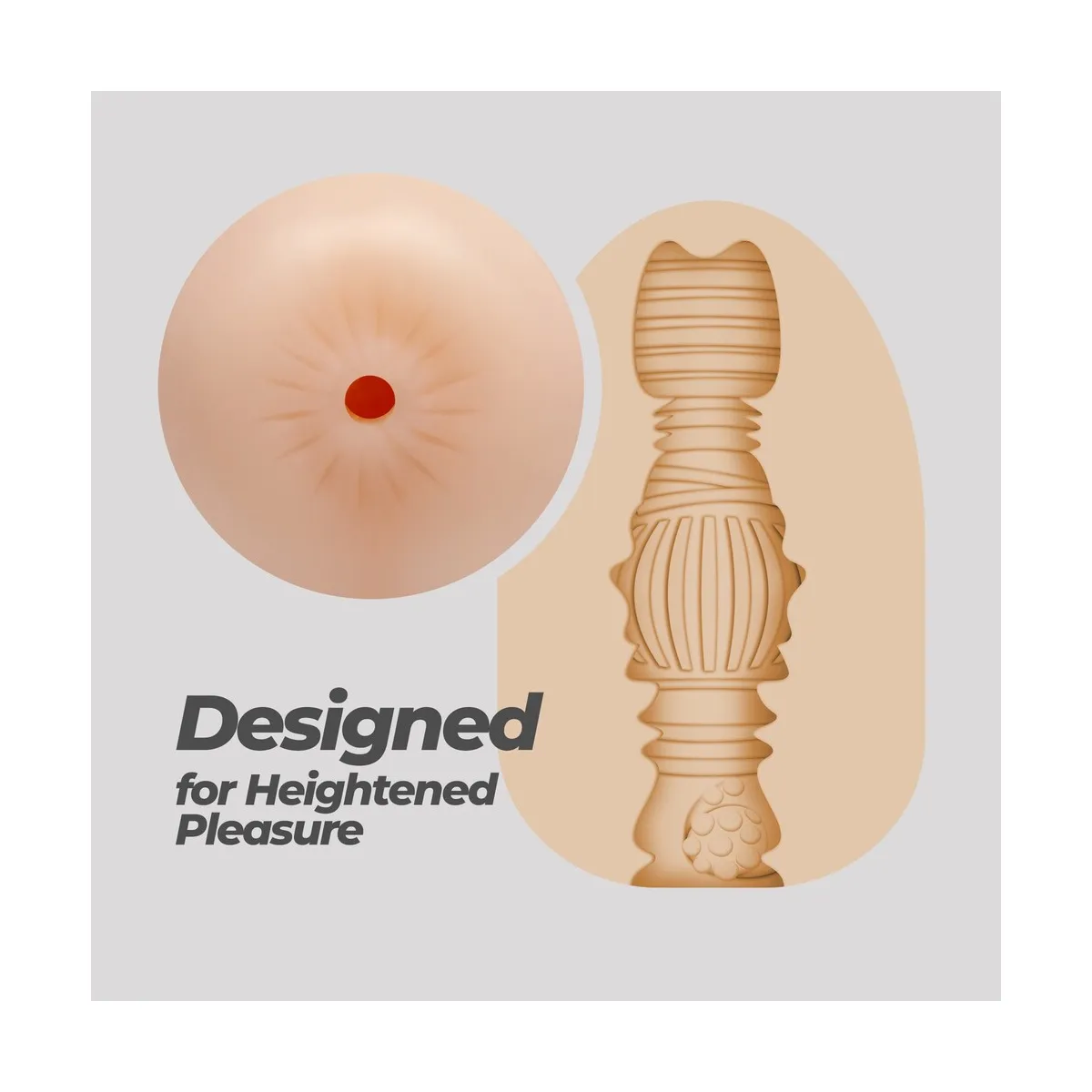 Masturbatore per uomo Egg forma di ano