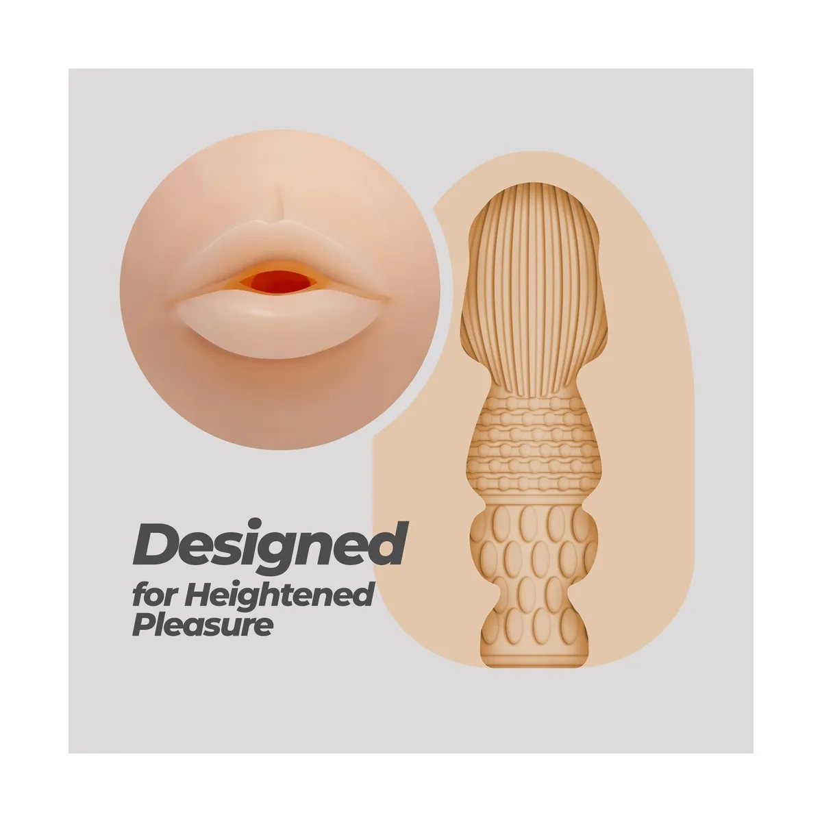 Masturbatore per uomo Egg a bocca