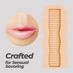 Masturbatore Uomo Sweet Kiss Bocca 16,5 cm