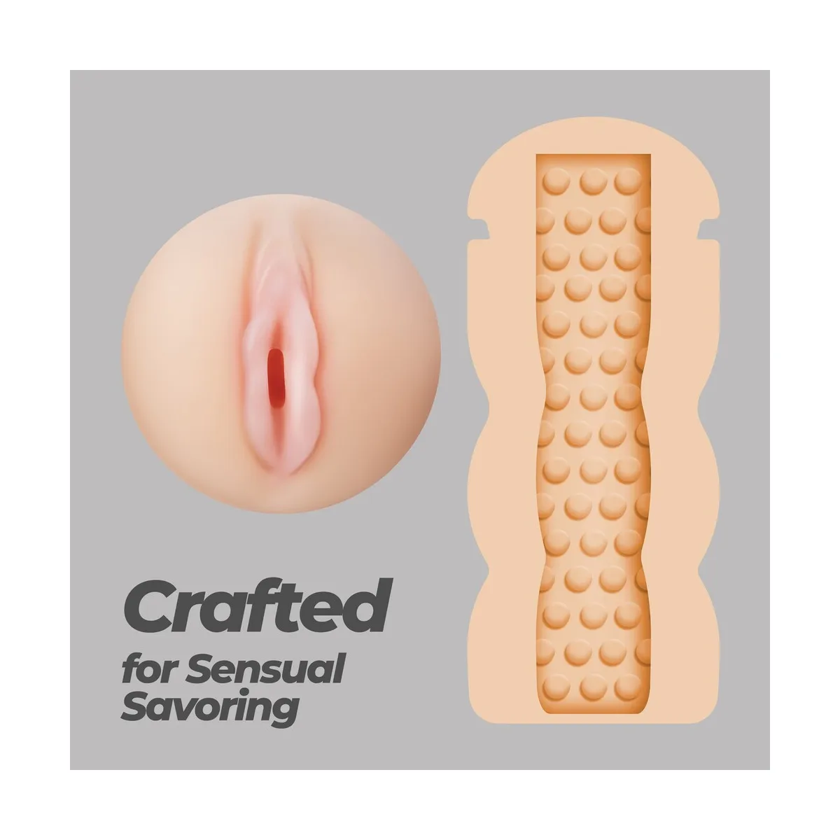 Masturbatore Uomo Creamy vagina 16,5 cm
