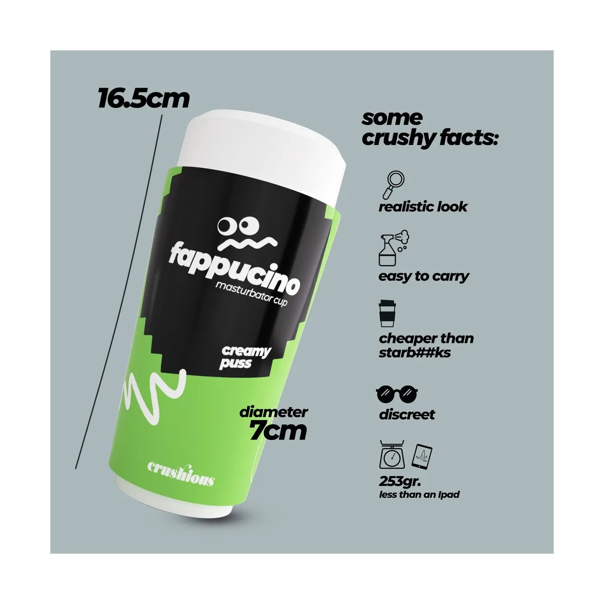 Masturbatore Uomo Creamy vagina 16,5 cm