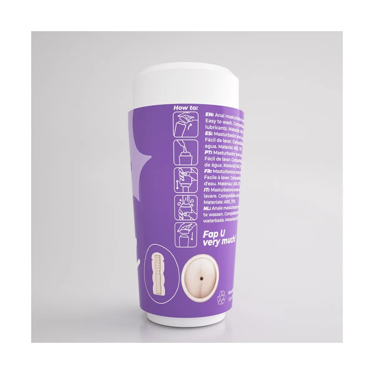 Masturbatore Uomo Hot Buns Ano 16,5 cm