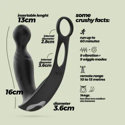 Vibratore Prostata con telecomando 16 cm
