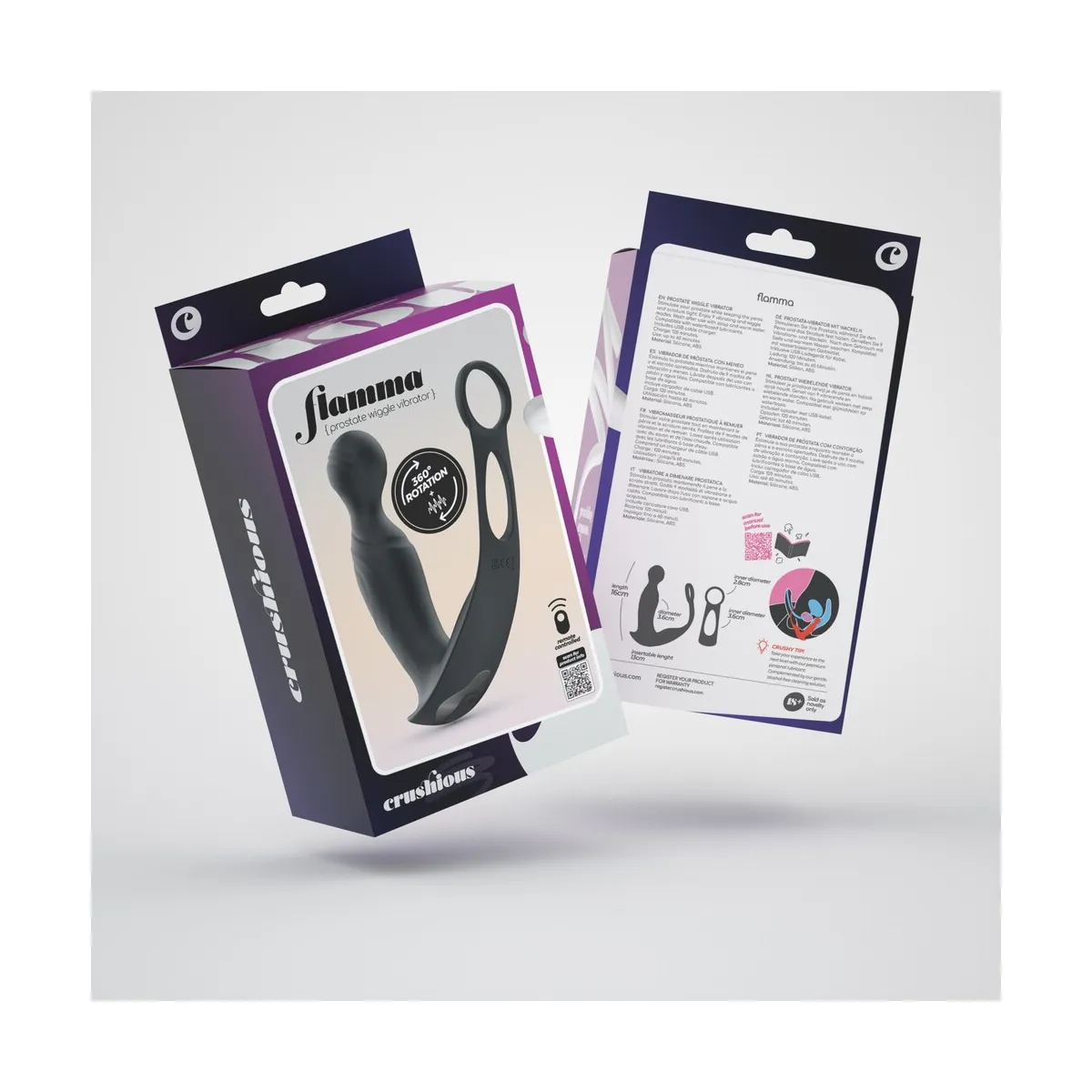 Vibratore Prostata con telecomando 16 cm