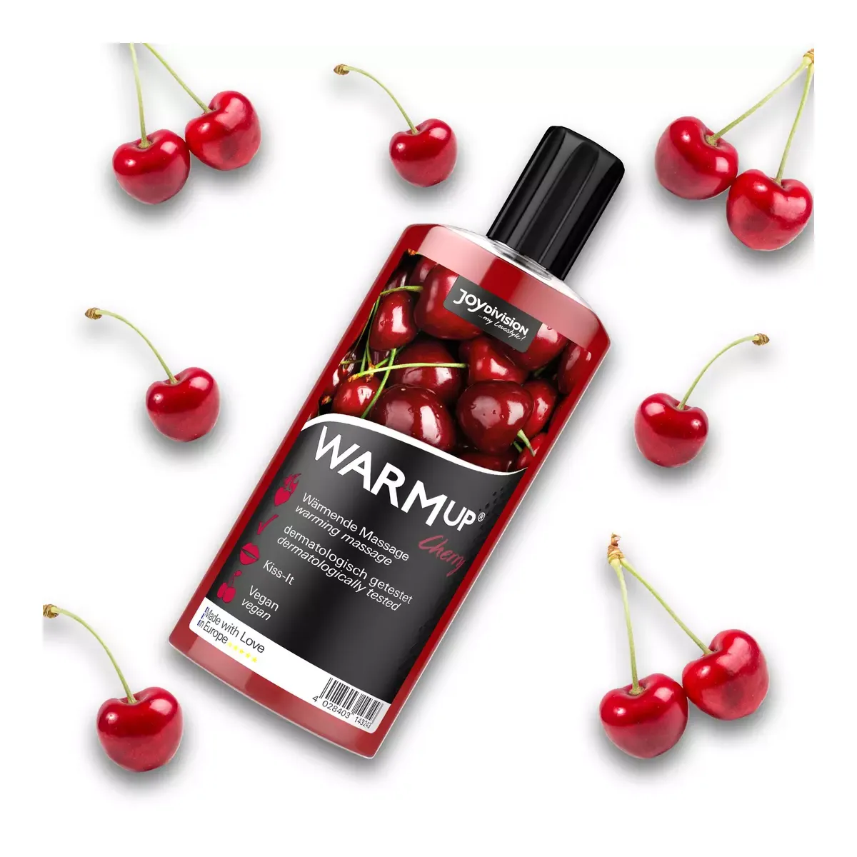 Olio massaggi Warmup alla ciliegia 150 ml