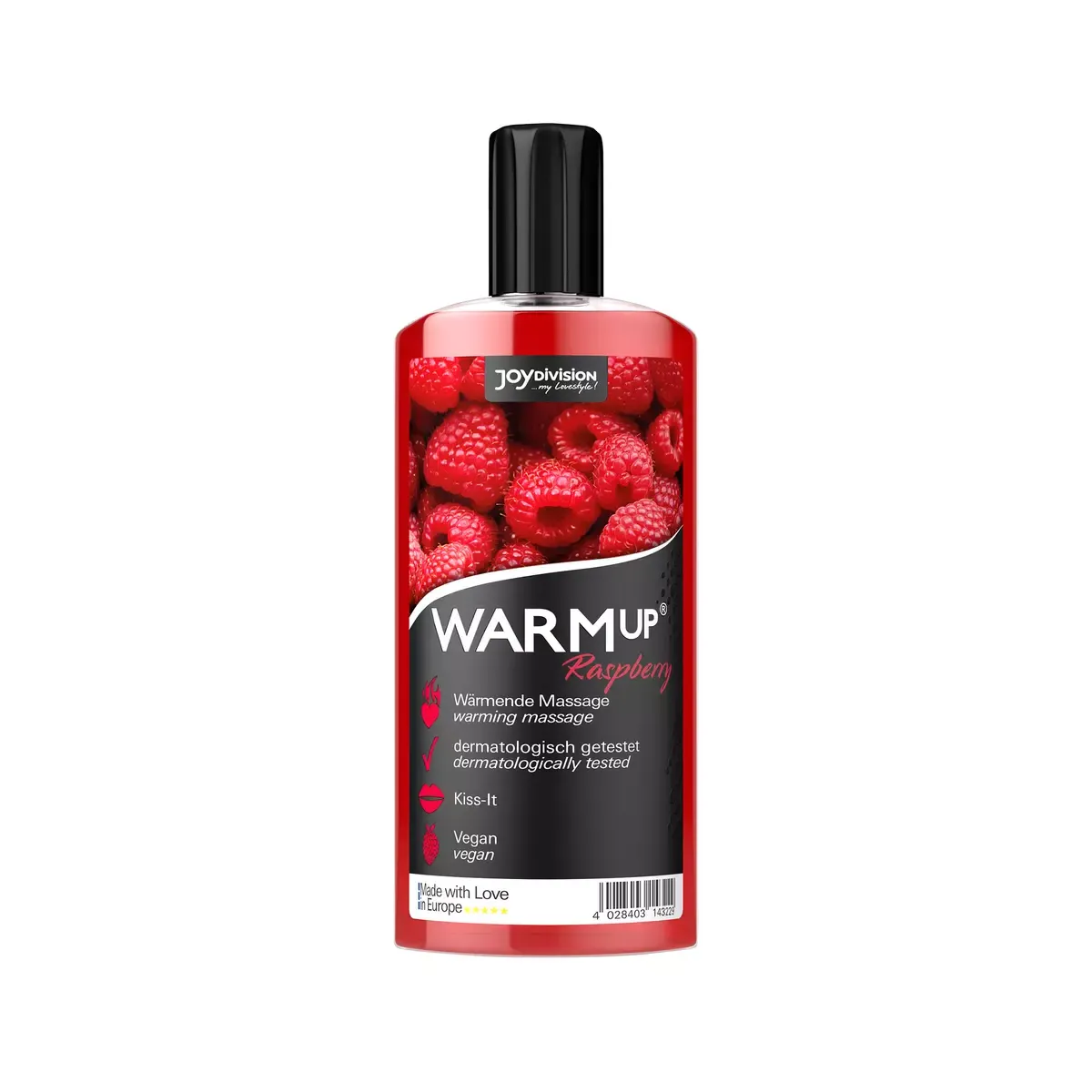 Olio massaggi Warmup al lampone 150 ml