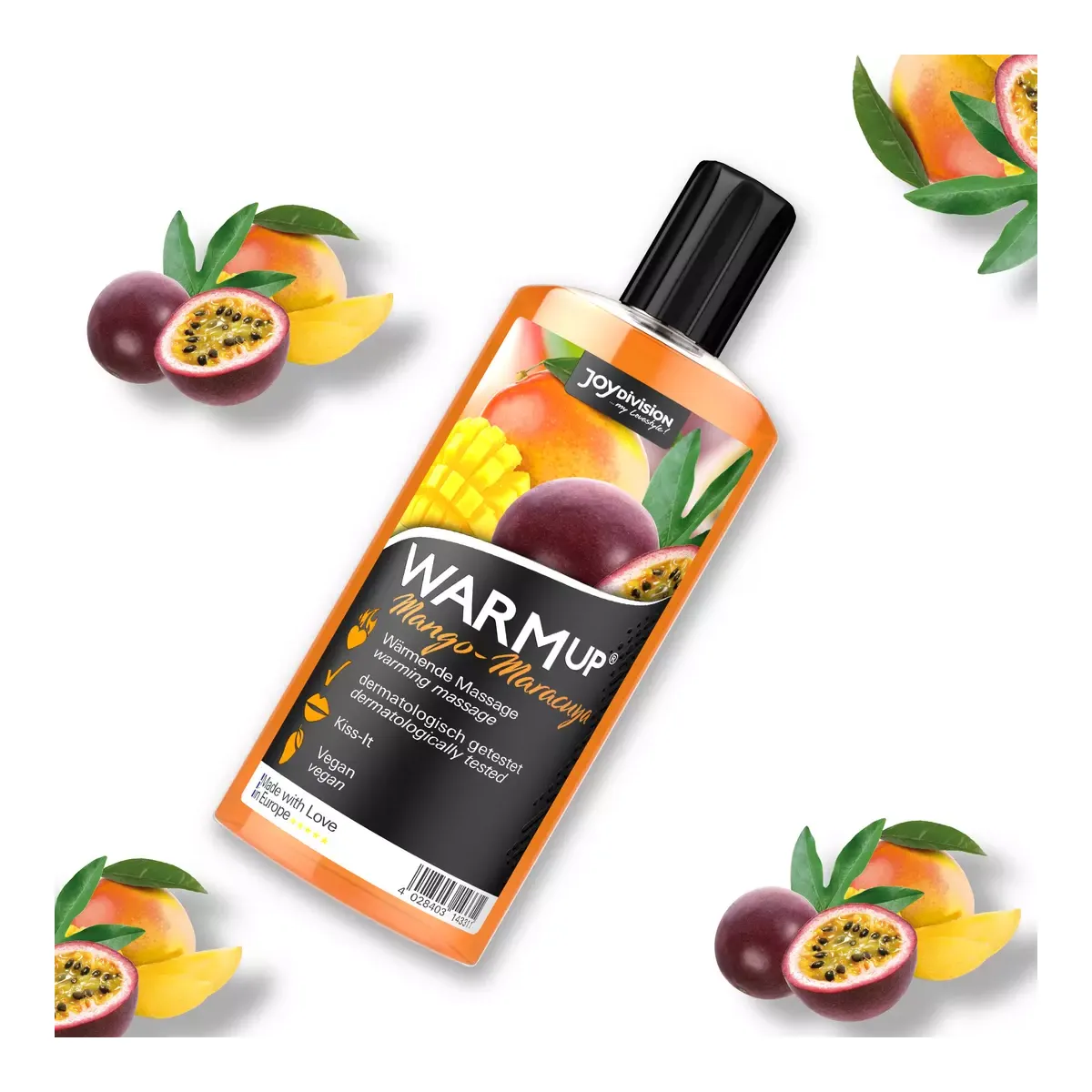 Olio massaggi Warmup Mango+Maracuya 150 ml