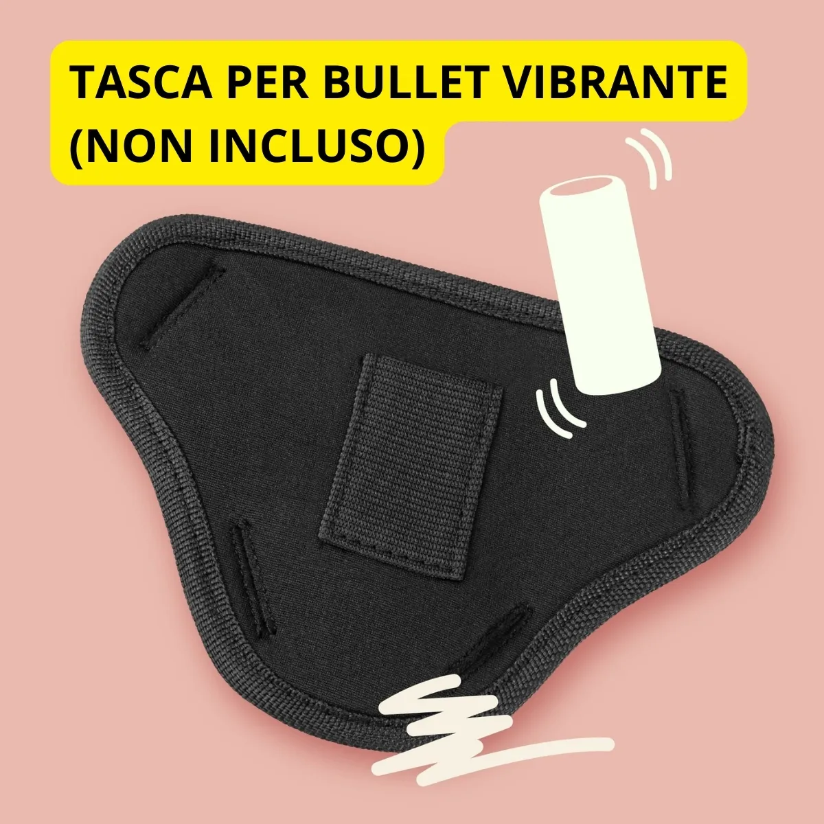 Cintura strapon regolabile con 2 anelli