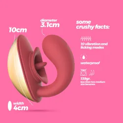 Vibratore donna lingua doppia stimolazione