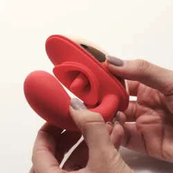 Vibratore donna lingua doppia stimolazione