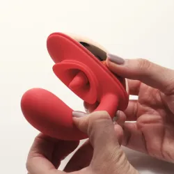 Vibratore donna lingua doppia stimolazione