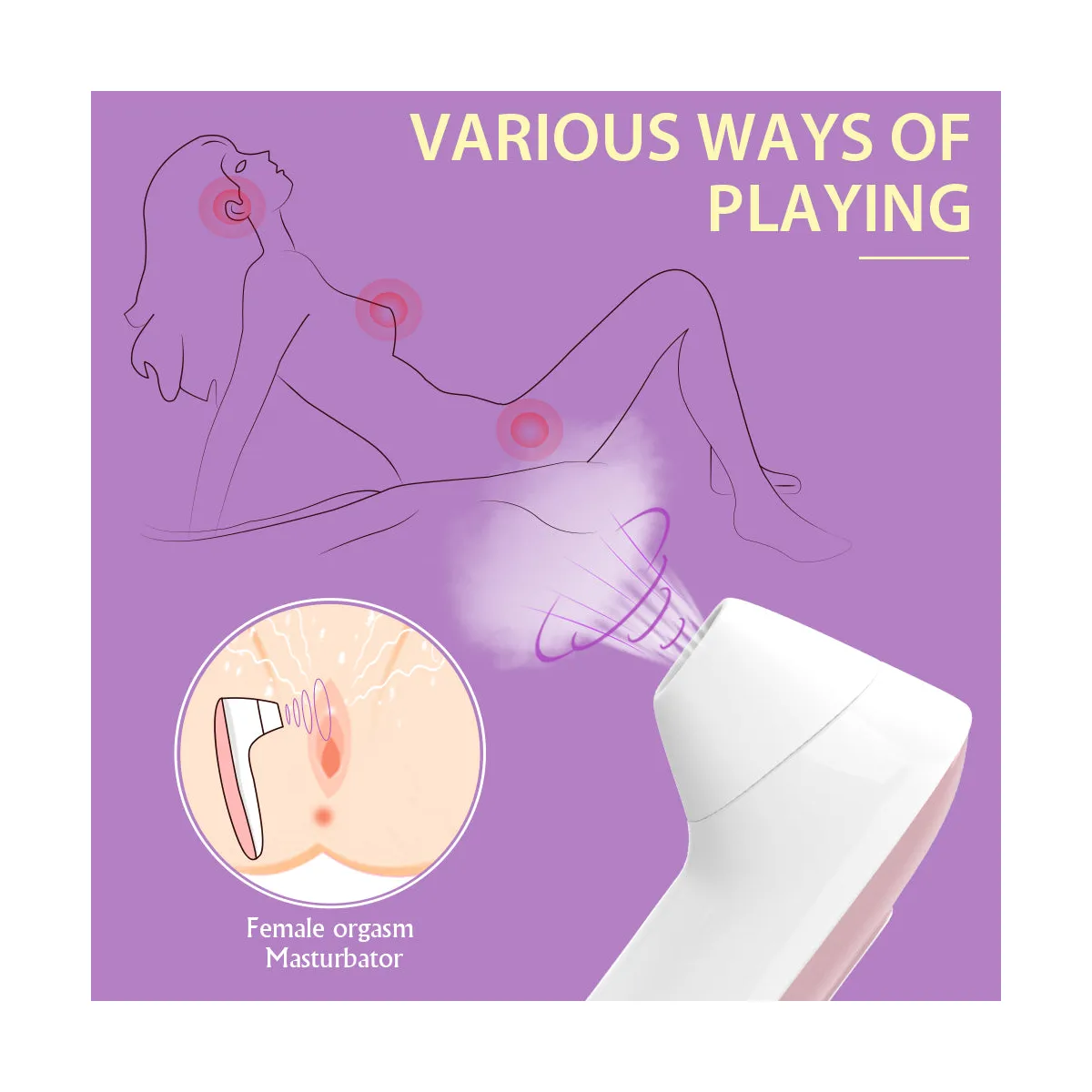 Succhia Clitoride Elys con 3 testine