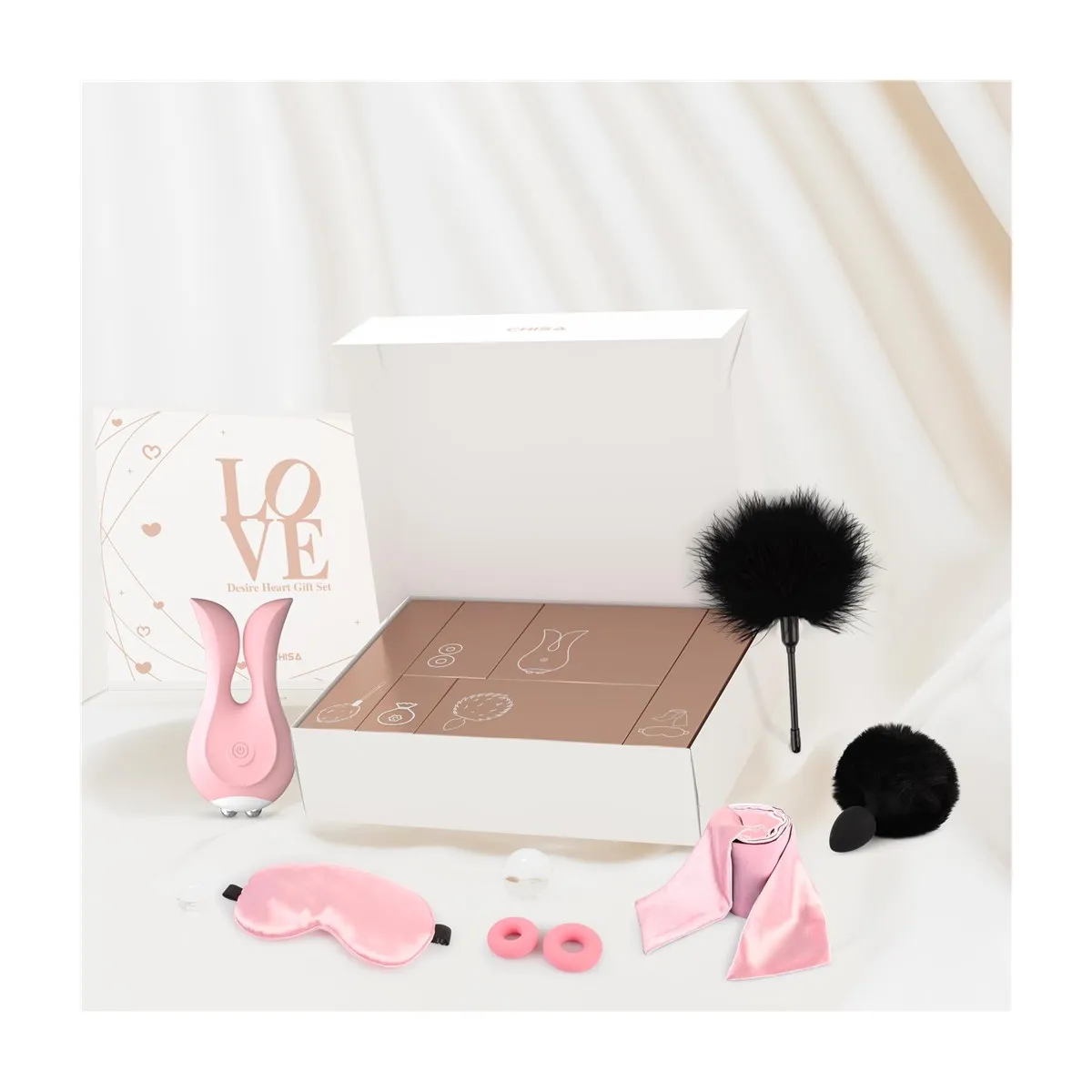 Kit regalo per coppia Heart Gift da 6 pz