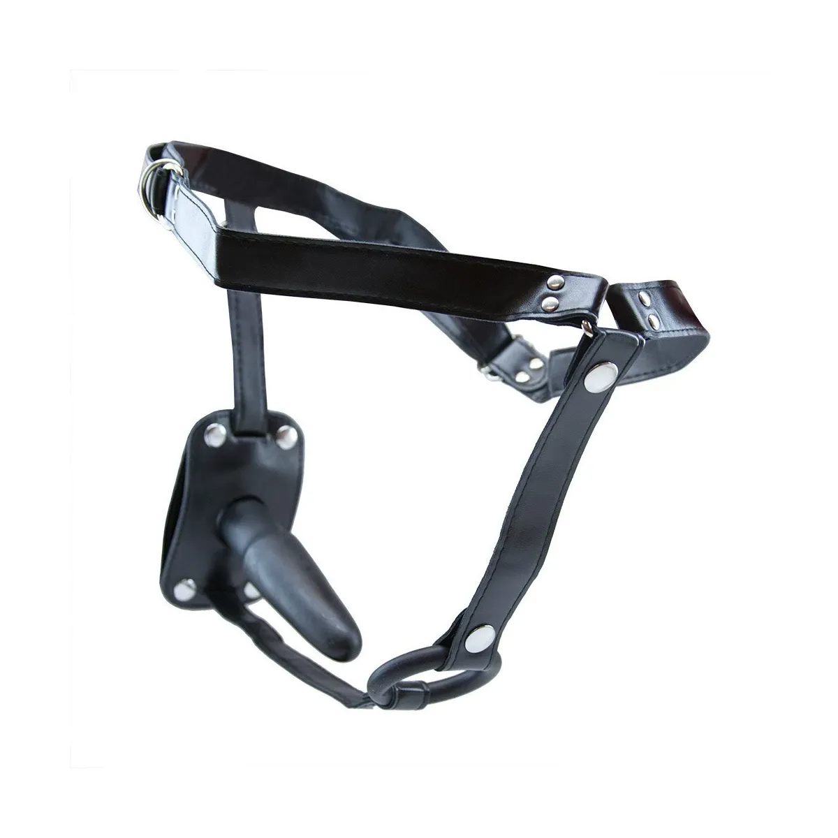 Cintura strapon con anello pene e plug anale