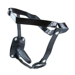 Cintura strapon con anello pene e plug anale