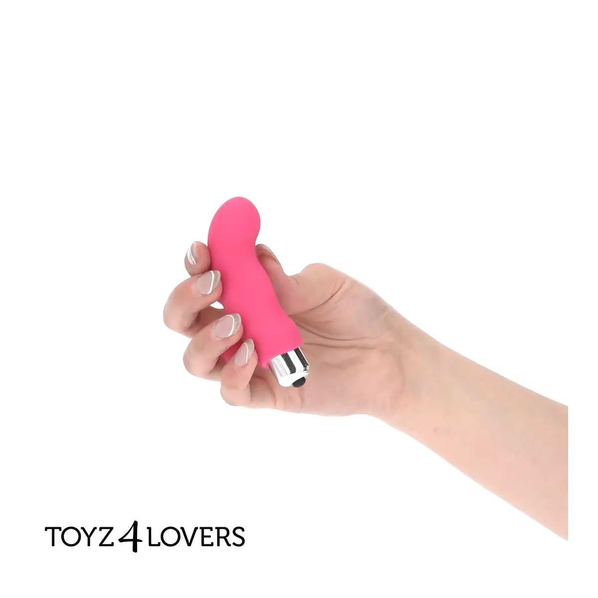 Mini vibratore da dito silicone fucsia 9 cm