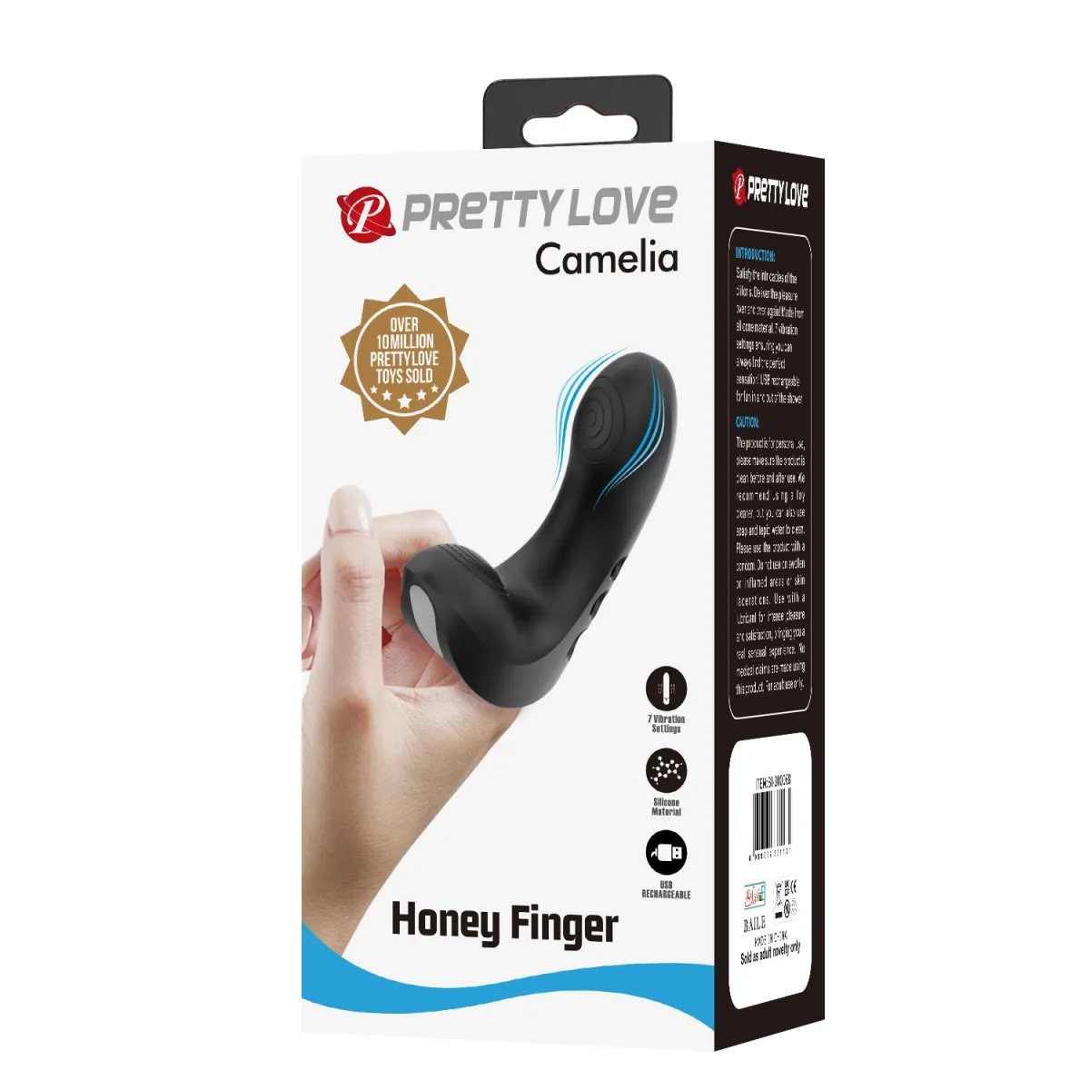 Mini Vibratore da dito honey finger 9,6 cm