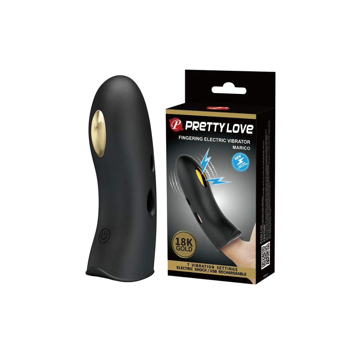 Vibratore da dito Shocky E-shock 10,5 cm