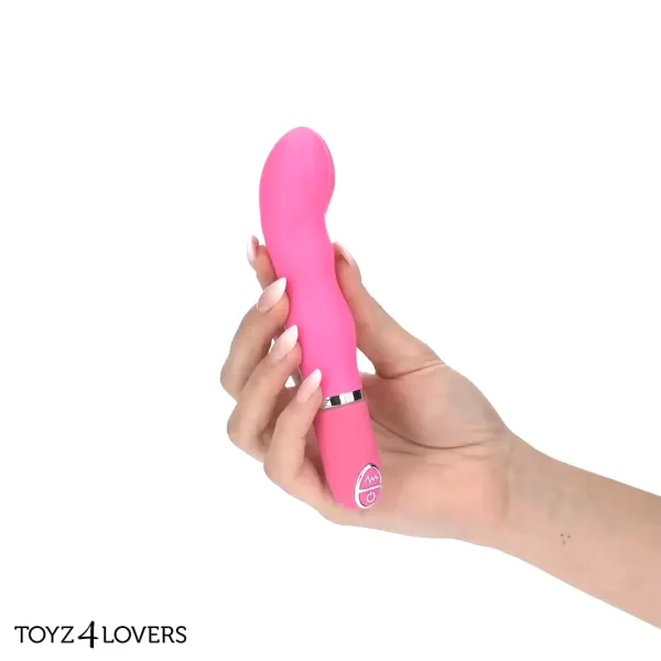 Vibratore Classico donna curvo fucsia 15,5 cm