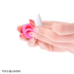 Mini Vibratore da dito Elys fucsia 9,6 cm