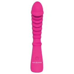 Vibratore vaginale Punto G con rilievi 20 cm