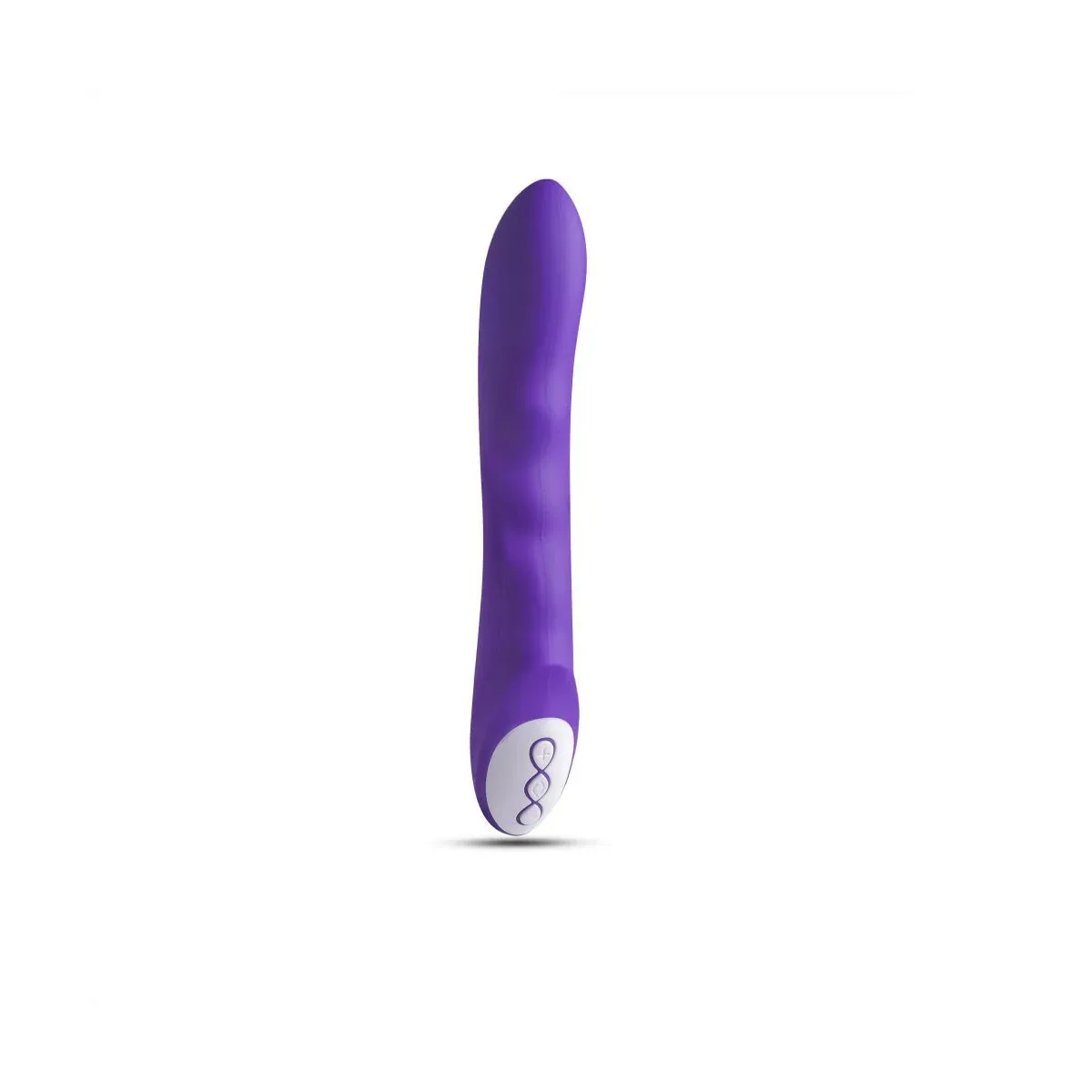 Vibratore per punto G in silicone viola 21 cm