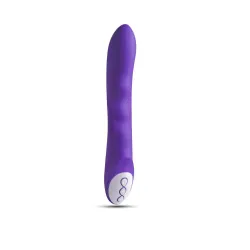 Vibratore per punto G in silicone viola 21 cm