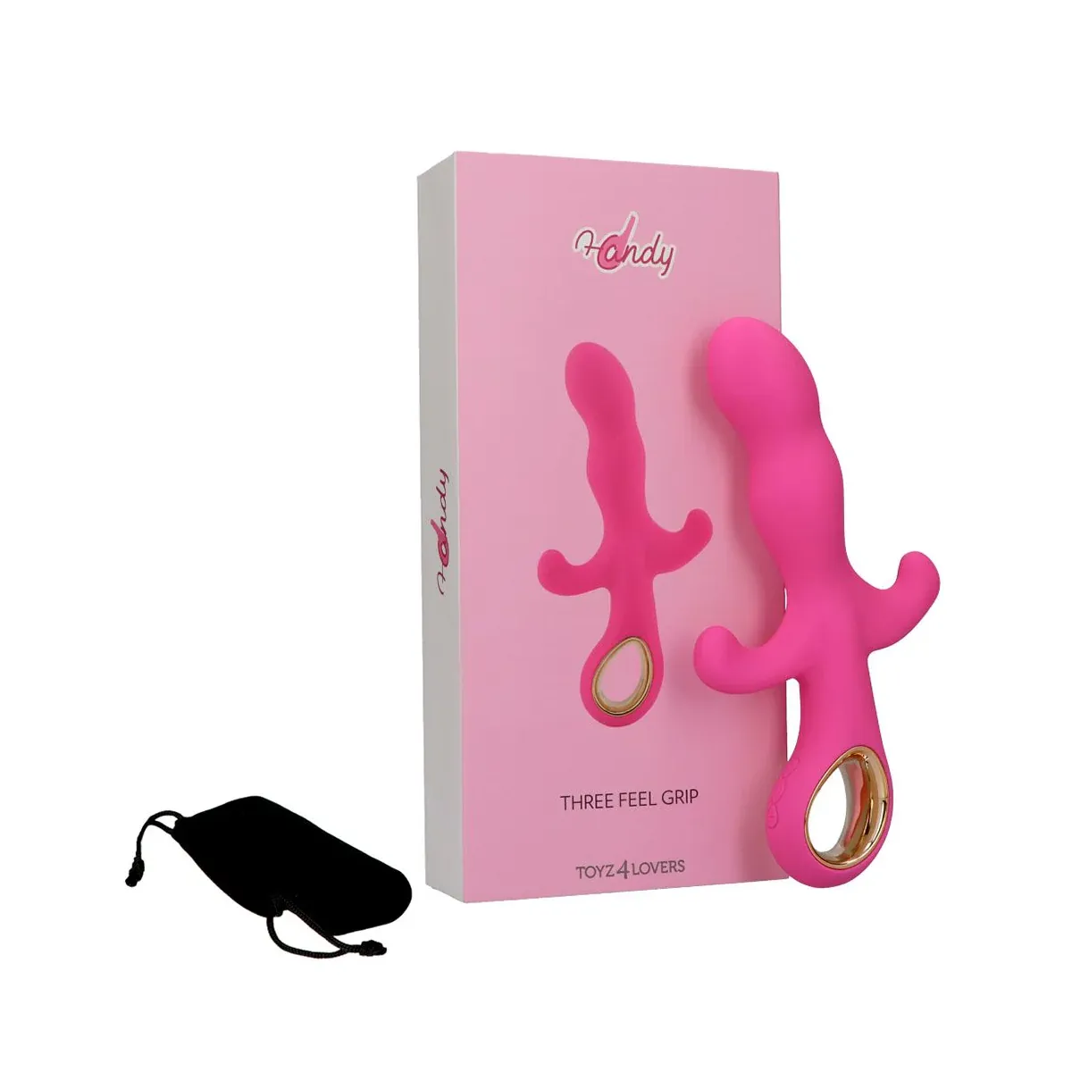 Vibratore vaginale tripla stimolazione 19 cm