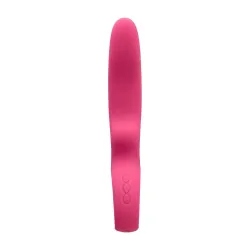 Vibratore vaginale punto G large fucsia 24 cm