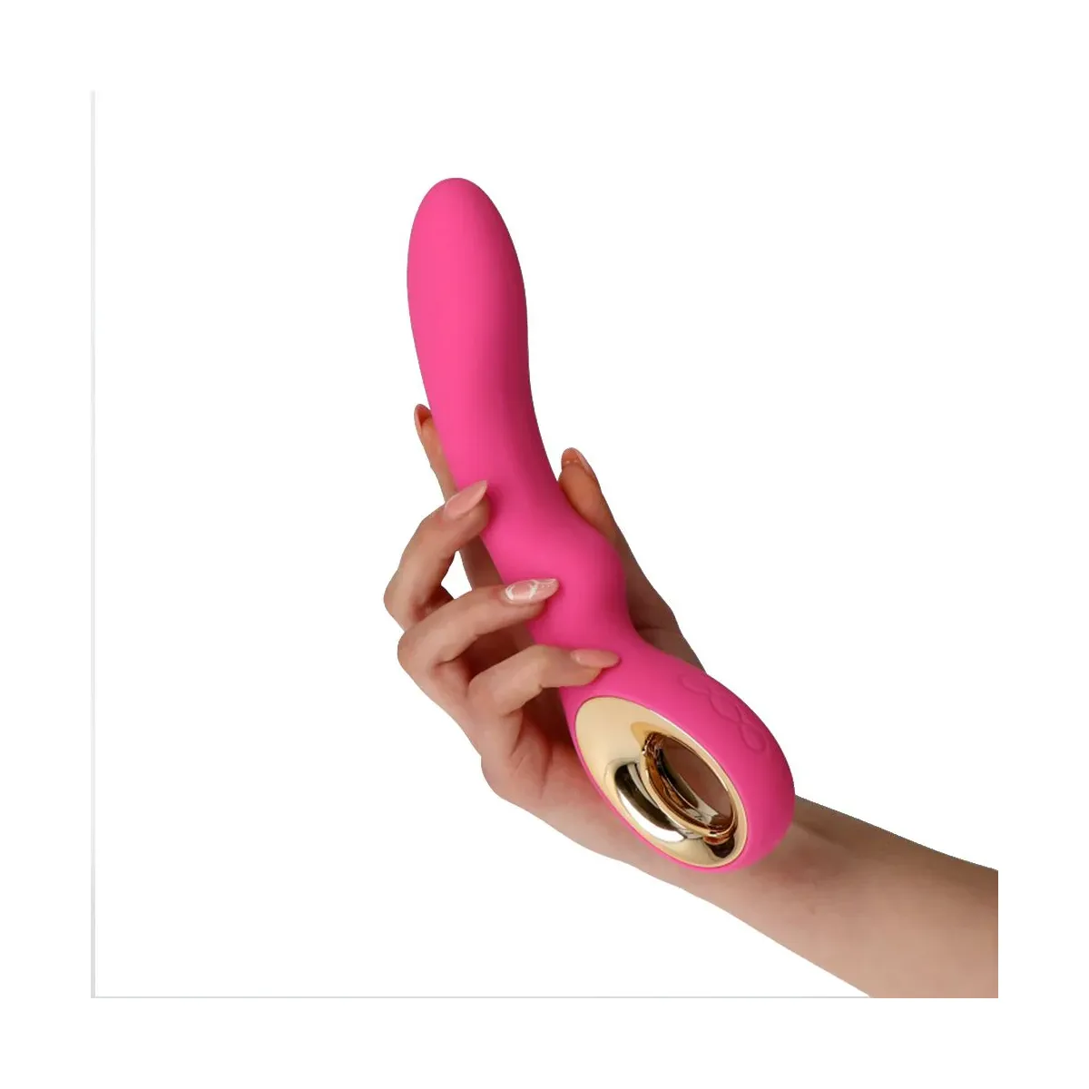 Vibratore vaginale punto G large fucsia 24 cm