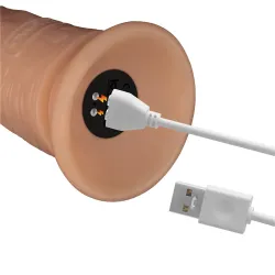 Vibratore dildo Realistico Powerbasics 18 cm