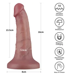 Vibratore dildo Realistico dual density 16 cm