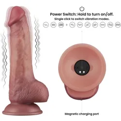 Vibratore Realistico dual density 21,5 cm