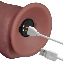 Vibratore Realistico dual density 21,5 cm