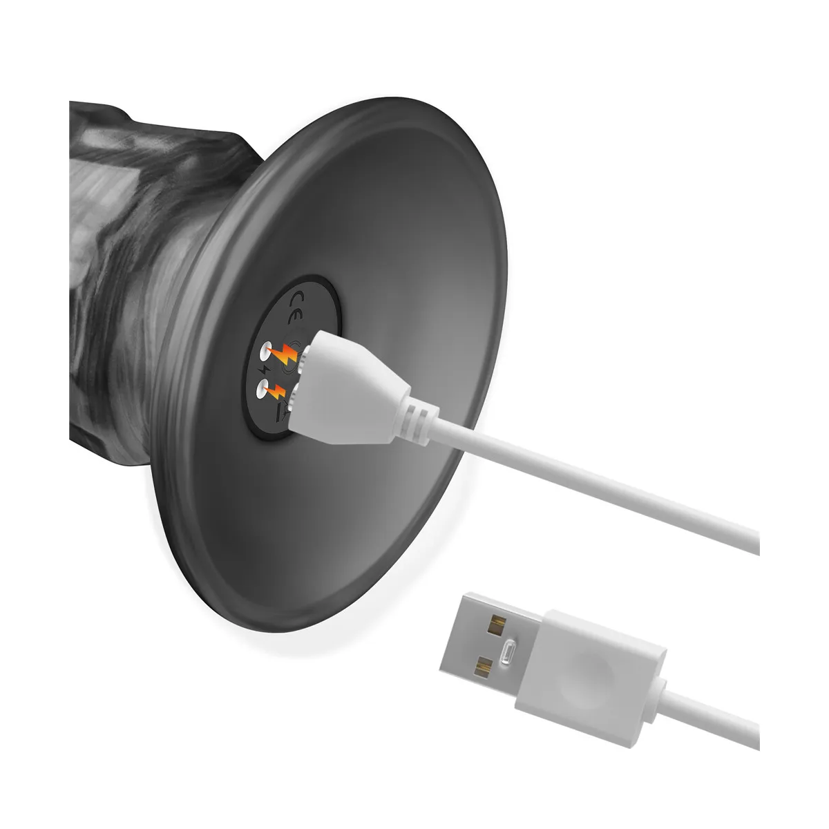 Vibratore dildo XXL Snake con rilievi 36,8 cm