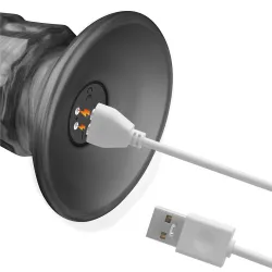 Vibratore dildo XXL Snake con rilievi 36,8 cm