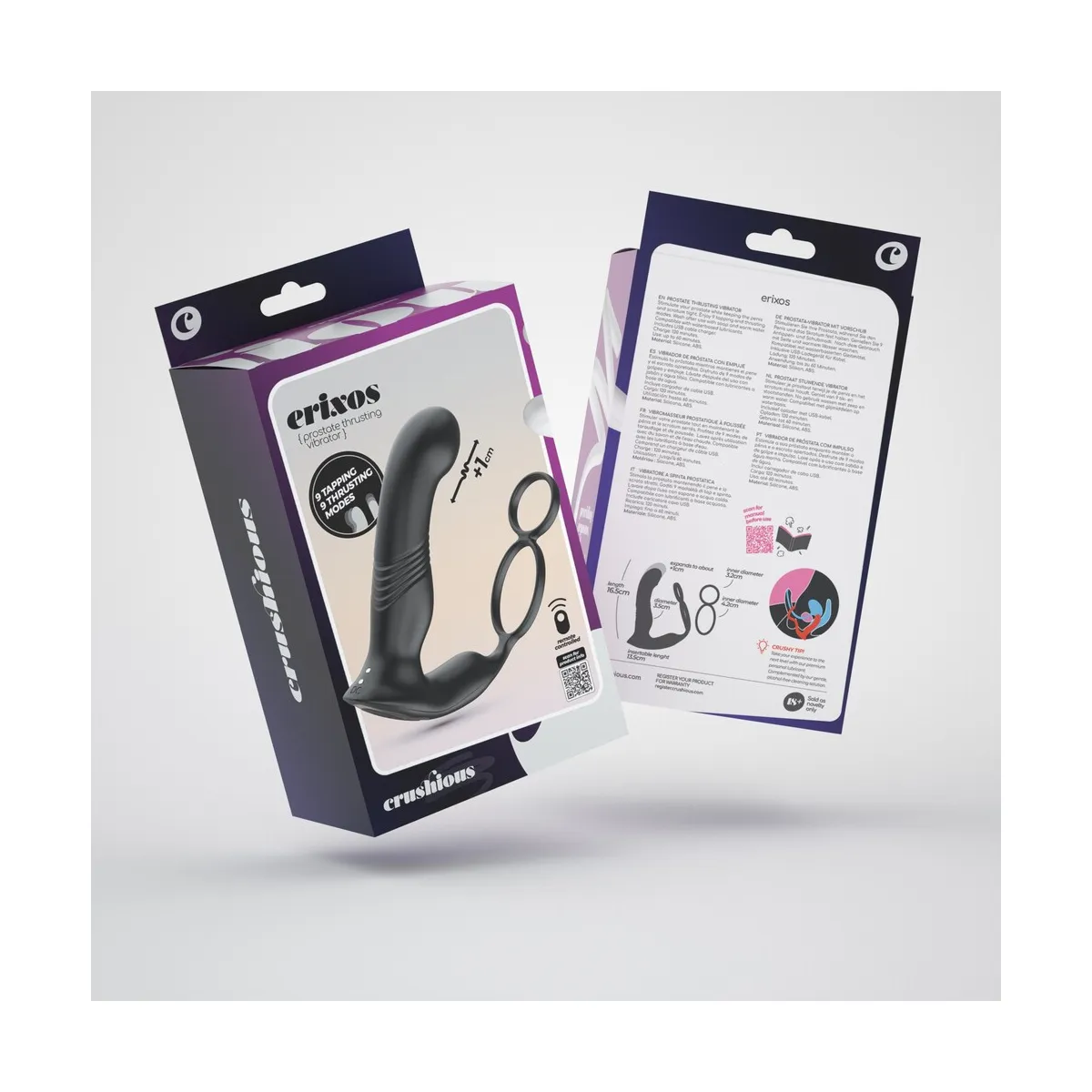 Vibratore prostata a spinta e con pulsazioni