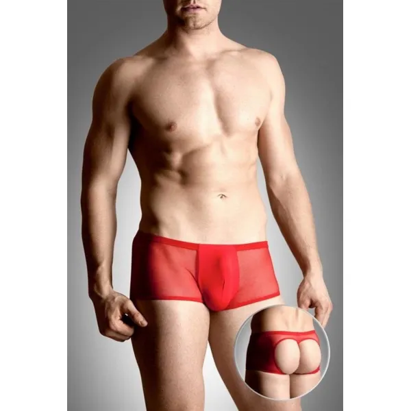 Boxer sexy uomo aperture dietro rosso