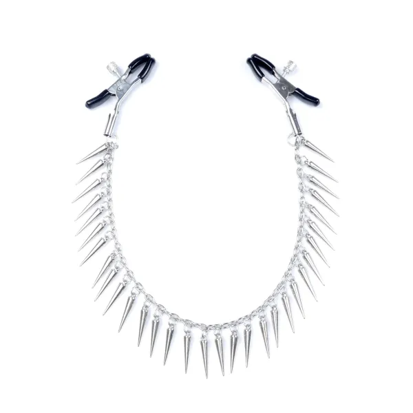 Pinze per Capezzoli con catena e spuntoni