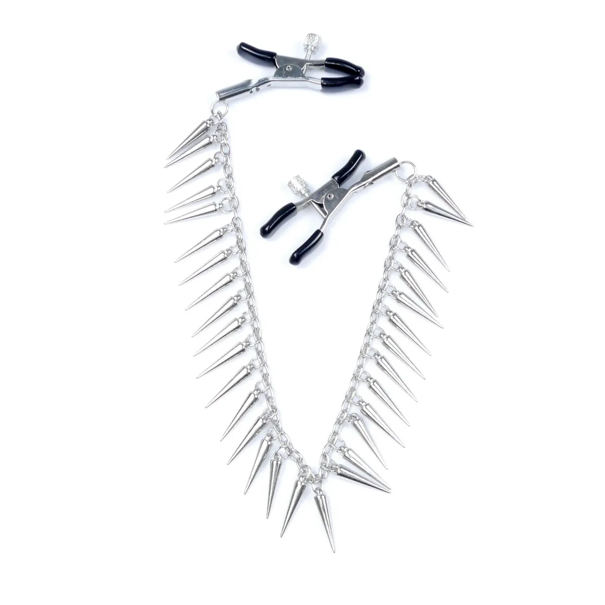 Pinze per Capezzoli con catena e spuntoni