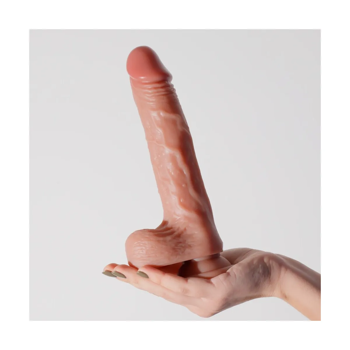 Vibratore Realistico a spinta e rotante 22 cm