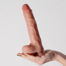 Vibratore Realistico a spinta e rotante 22 cm