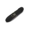 Vibratore a spinta nero in silicone Vibratore a spinta nero in silicone