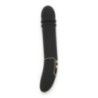 Vibratore a spinta nero in silicone Vibratore a spinta nero in silicone
