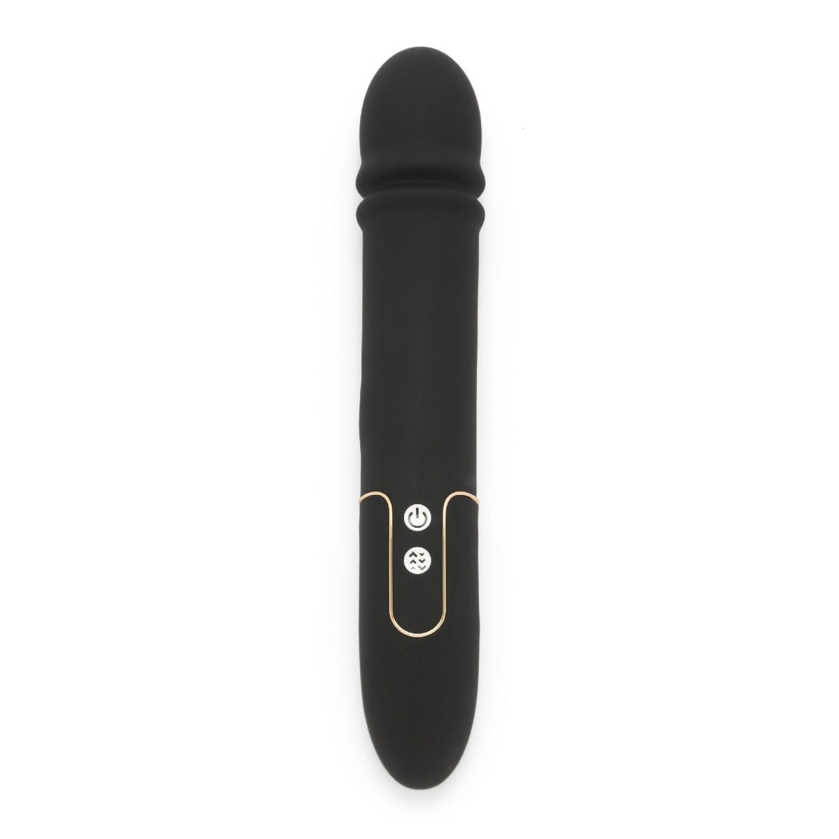 vibratore dildo nero in silicone realistico ricaricabile vaginale anale black PULSE ONE