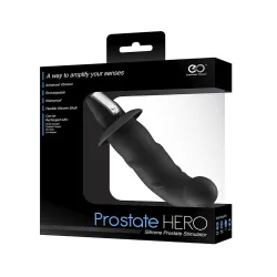 Vibratore per prostata punto P nero 13 cm