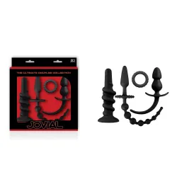 Kit 4 sextoys 3 anali + 1 anello pene