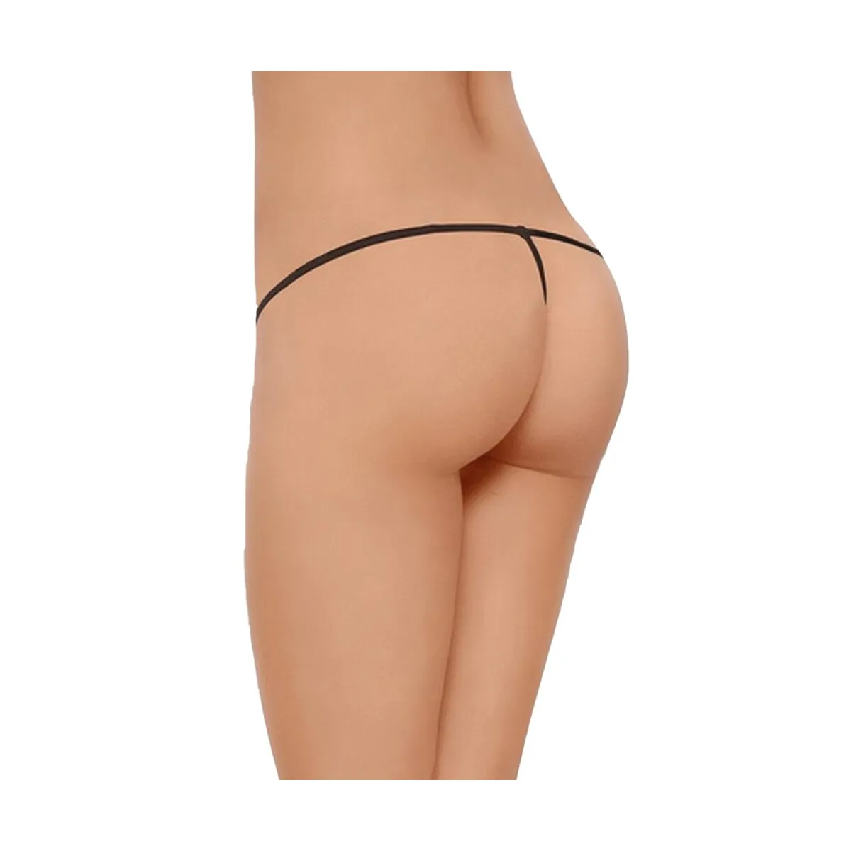 Perizoma sexy in pizzo e fiocco aperto davanti