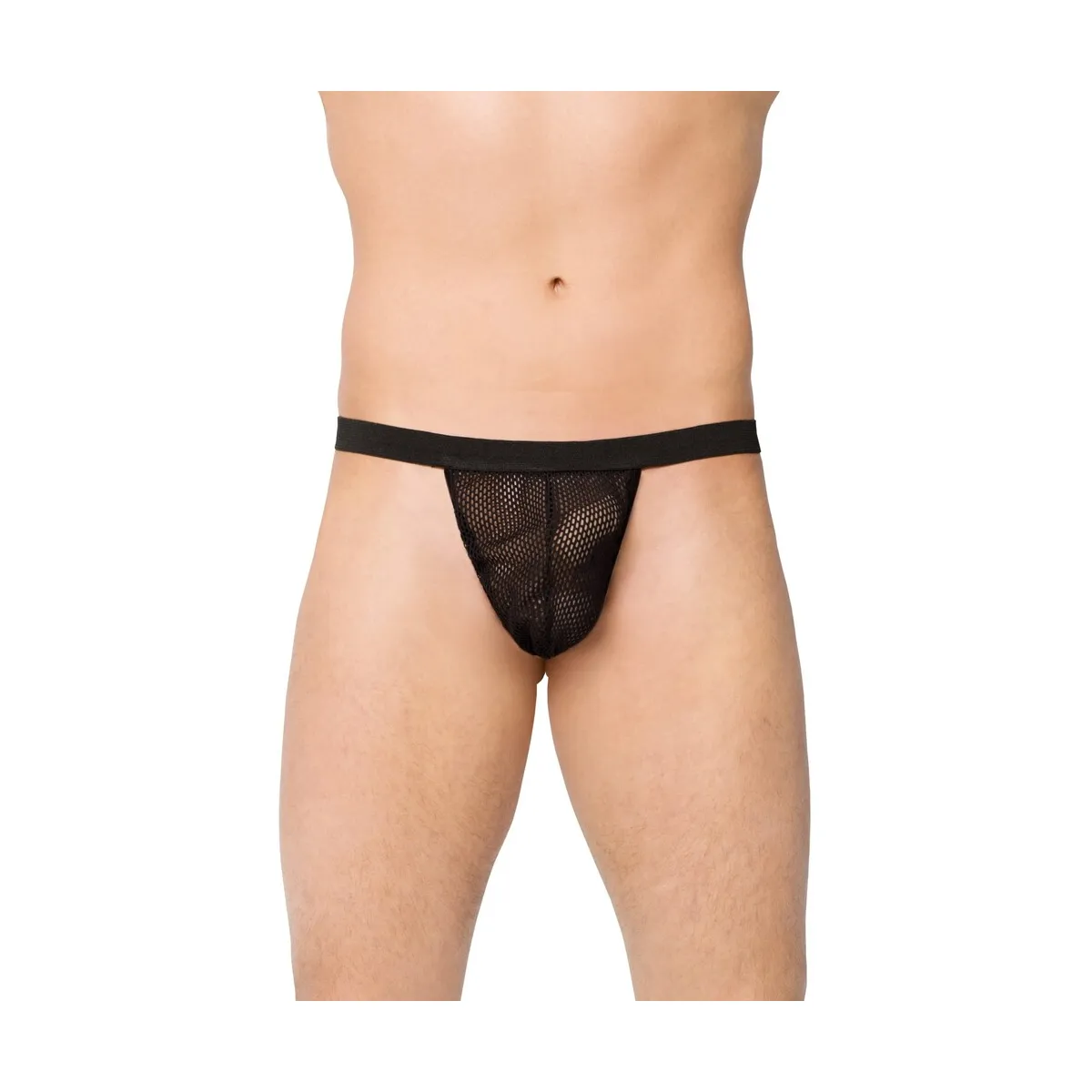 Perizoma uomo sexy a rete nero